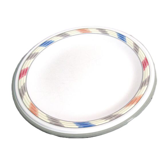 Studio Nova Dinner Plate Villager Mesa Pattern White Ceramic Vintage 1988 - Picture 1 of 2